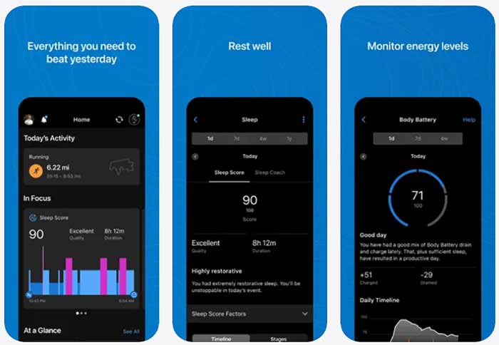 ابزار ورزش Garmin Connect