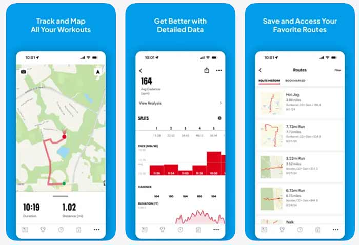 ابزار ورزش MapMyRun: بهترین برای مسیرهای خارجی و برنامهریزی